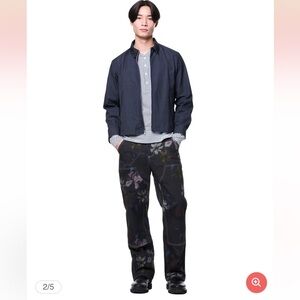 NWT The Kit Utility Cargo Pant Organic Cotton Olive Upstate Florals Size 32